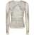 Jean Paul Gaultier Jean Paul Gaultier Mesh Long Sleeve Top Printed "Pull Je T`Aime" Clothing Beige