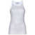 THE ATTICO The Attico Strass Embellished Cotton Top WHITE