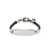 Alexander McQueen Alexander McQueen Brass And Rubber Logo Plaque Bracelet SILVER