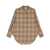 Burberry Burberry Check Motif Cotton Shirt Beige