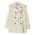 Burberry Burberry Cotton Belted Jacket WHITE