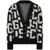 GCDS Gcds Monogram Buttoned Cardigan Clothing Black