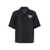 AMIRI 'Hollywood' Black Bowling Shirt With Logo Print In Silk Man Black