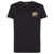 Balmain Balmain Gold Kiss Print Logo T.Shirt Classic Fit Clothing Black