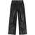 Ganni Ganni Foil Denim Wide Jeans Black