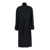 LOW CLASSIC Black Double-Breasted Coat With Removable Belt And Wraparound Design In Wool Blend Woman Black