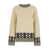 LOW CLASSIC Jacquard Knit Sweater WHITE