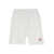 Casablanca White Shorts With Logo Patch In Cotton Blend Man WHITE