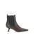 Brunello Cucinelli Brown Ankle Boots With Asymmetric Heel In Leather Woman BROWN