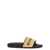 Givenchy Raffia logo embroidery sandals Beige