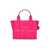 Marc Jacobs MARC JACOBS THE LEATHER SMALL TOTE HOTE PIBK HANDBAG Fucsia