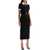 Self-Portrait Midi Crepe Dress With Jewel Buttons BLACK