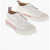 Thom Browne Derby-Like Hammered Leather Sneakers With Brogues Details White