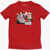 Nike Air Jordan Printed Comics Dunk Crew-Neck T-Shirt Red