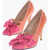 Maison Margiela Pumps With Strap And Bow Detail 10 Cm Orange