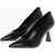 Michael Kors Pointed Leather Pumps With Spool Heel 9 Cm Black