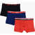 Nike Set Of 3 Stretch Cotton Boxers With Logoed Elastic Band Multicolor