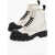 Marni Leather Combat Boots With Contrasting Seams White