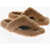 Loewe Shearling Flip-Flops Brown