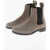 Loewe Fuzzy Suede Chelsea Boots Beige