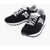 Saucony Suede And Nylon Shadow Low Top Sneakers With Lurex Detail Black