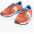 Saucony Two-Tone Suede And Nylon Jazz Low Top Sneakers Orange