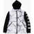 Nike Air Jordan Padded Jacket With Sweat Sleeves Black & White