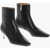 Off-White Leather Booties With Allen Heel 6 Cm Black