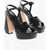 Sergio Rossi Criss-Cross Leather Sandals Heel 13 Cm Black