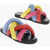 Moncler J.w. Anderson Braided Leather Slides Multicolor