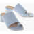 Maison Margiela Mm6 Open-Toe Leather Mules With Round Heel 6 Cm Light Blue