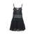 ZIMMERMANN Zimmermann Lace Trim Detail Short Dress Black