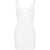 JACQUEMUS 'La Mini Robe Sierra' Mini White Dress With Cut-Out And Logo In Ribbed Viscose Blend Woman WHITE