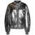 THE ATTICO The Attico Mirrored Leather Bomber Jacket - Runway SILVER