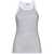 THE ATTICO White Tank Top With Multicolor Rhinestone In Jersey Woman WHITE