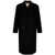 AMARANTO Amaránto Long Double-Breasted Wool Coat Black