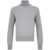 LANEUS Laneus Grey High-Neck Wool Sweater GREY