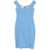 Miu Miu Miu Miu Poplin Mini Dress Blue