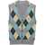 Prada Prada Argyle-Intarsia Wool Vest GREY