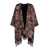 ETRO Etro Purple Multicolor Paisley Print Cape MULTICOLOUR