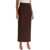 THE ANDAMANE Long Shelby Skirt HOT CHOCOLATE