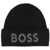 Hugo Boss Beanie Hat With Logo BLACK