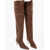 Paris Texas Suede Over The Knee Boots With Point Toe 7Cm Brown