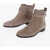 Ralph Lauren Lauren Suede Briele Boots With Straps Brown