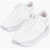 Hogan Solid Colo Sneakers With Metallic Leather Detail White