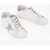 Golden Goose Leather Super -Star Low-Top Sneakers With Glitter Detail White