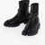 TOD'S Leather Ankle Boots With Track Sole And Heel 5Cm Black