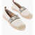 Ralph Lauren Canvas Caylee Espadrillas With Leathr Detail And Raffia Sole Beige