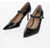 Ralph Lauren Lauren Patent Leather Lanette Mary Jane Pumps With Heel 7Cm Black