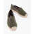 Ralph Lauren Canvas Cevio Espadrillas With Raffia Sole Green